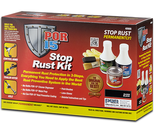 POR-15 Rust Preventive Coating, Stop Rust and Corrosion Permanently,  Anti-rust, Non-porous Protective Barrier, 16 Fluid Ounces, Clear